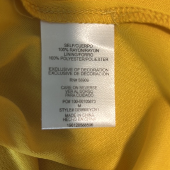 GB Girls Mustard Yellow Long Sleeve Dress Size Medium - Picture 11 of 12